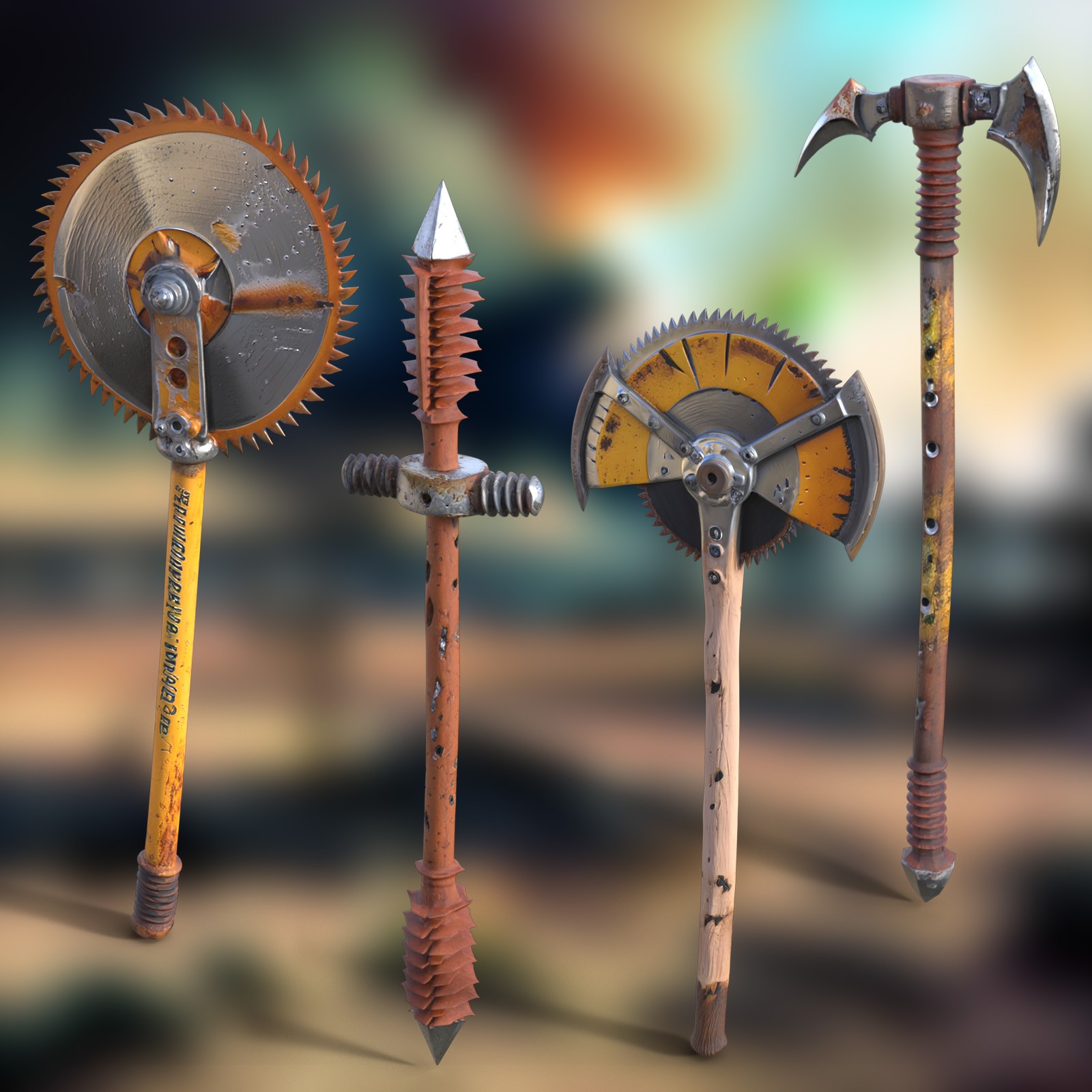 Post-Apocalyptic Hand Weapons 2 by N/A