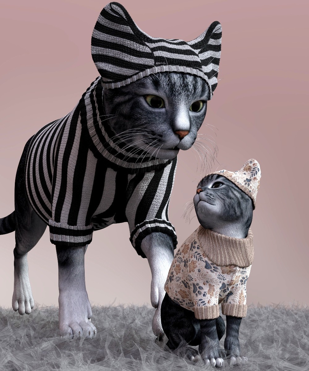 Wardrobe Sweater Cap HiveWire HouseCat DAZ by N/A