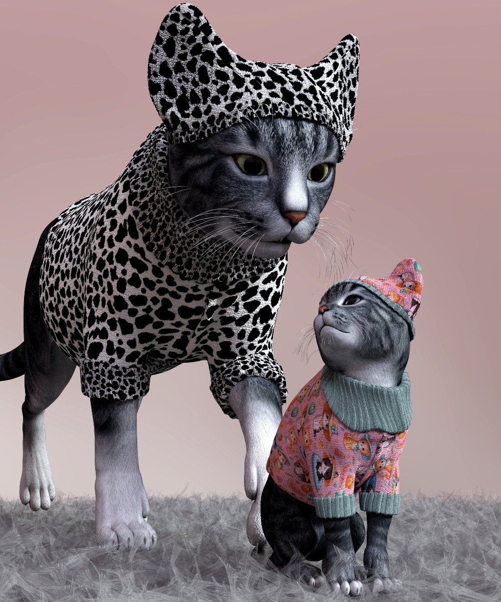Wardrobe Sweater Cap HiveWire HouseCat DAZ by N/A