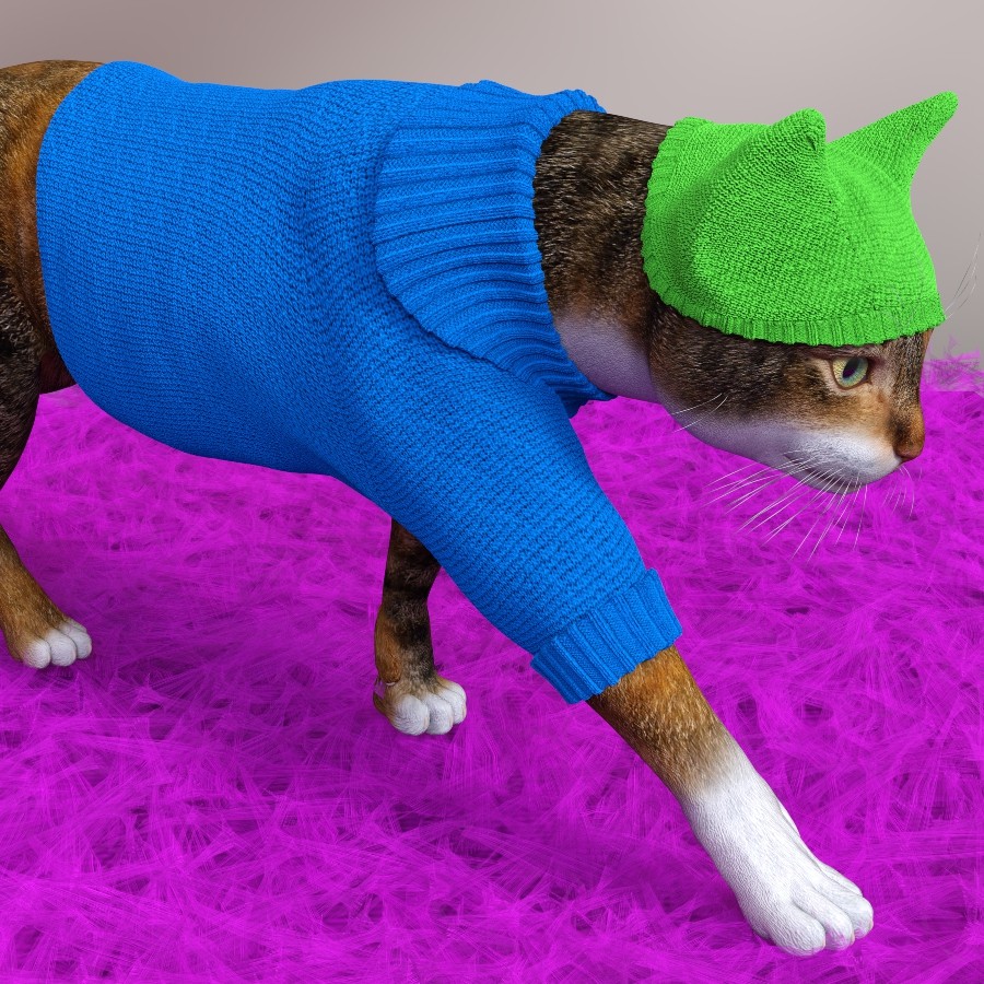 Wardrobe Sweater Cap HiveWire HouseCat DAZ by N/A