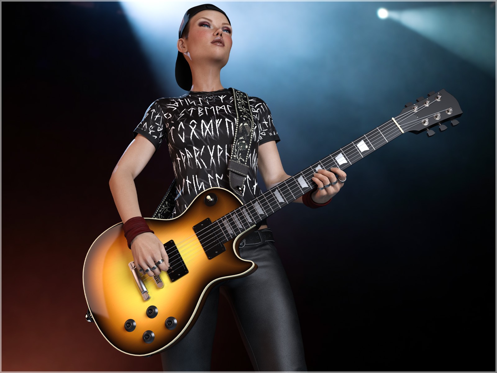 STZ dForce Rock Star Clothes for G8 Female by N/A