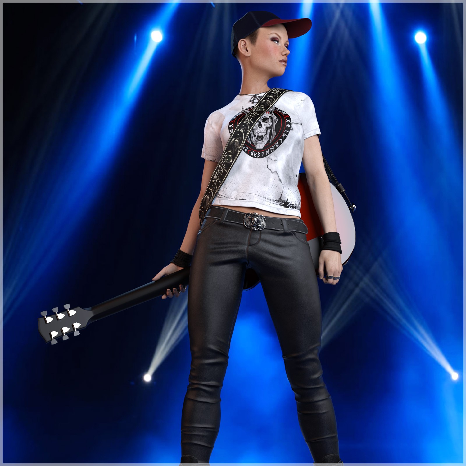 STZ dForce Rock Star Clothes for G8 Female by N/A
