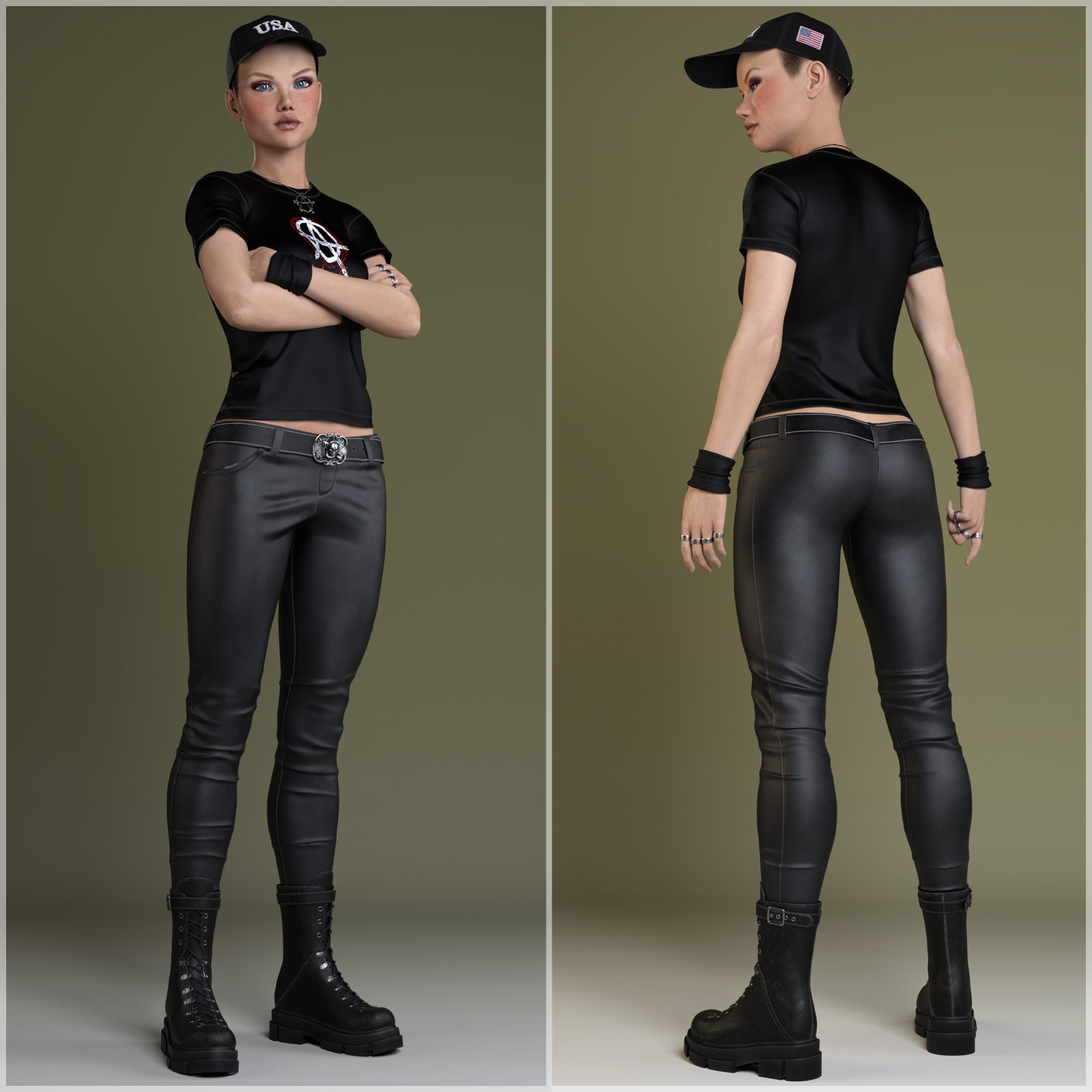 STZ dForce Rock Star Clothes for G8 Female by N/A