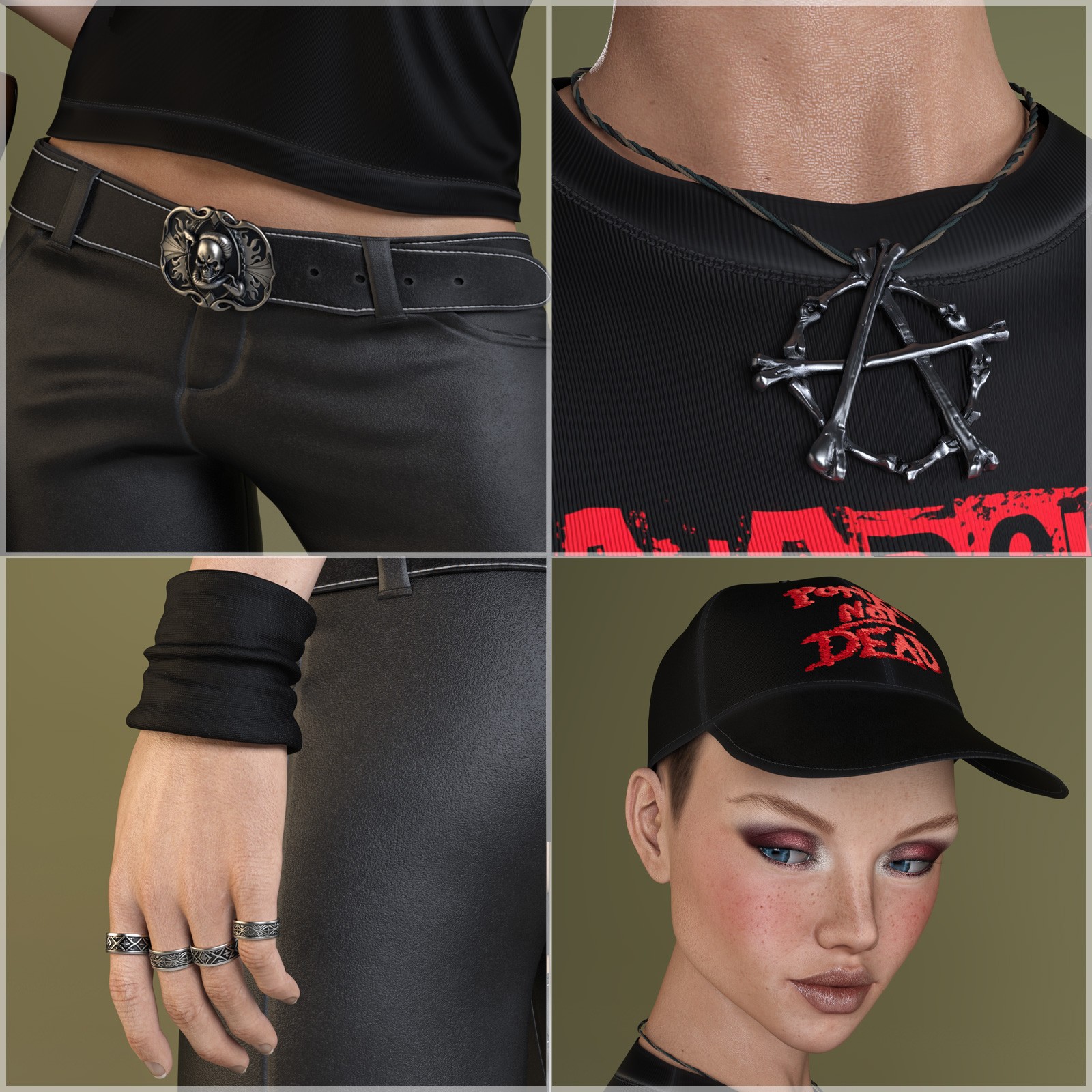 STZ dForce Rock Star Clothes for G8 Female by N/A