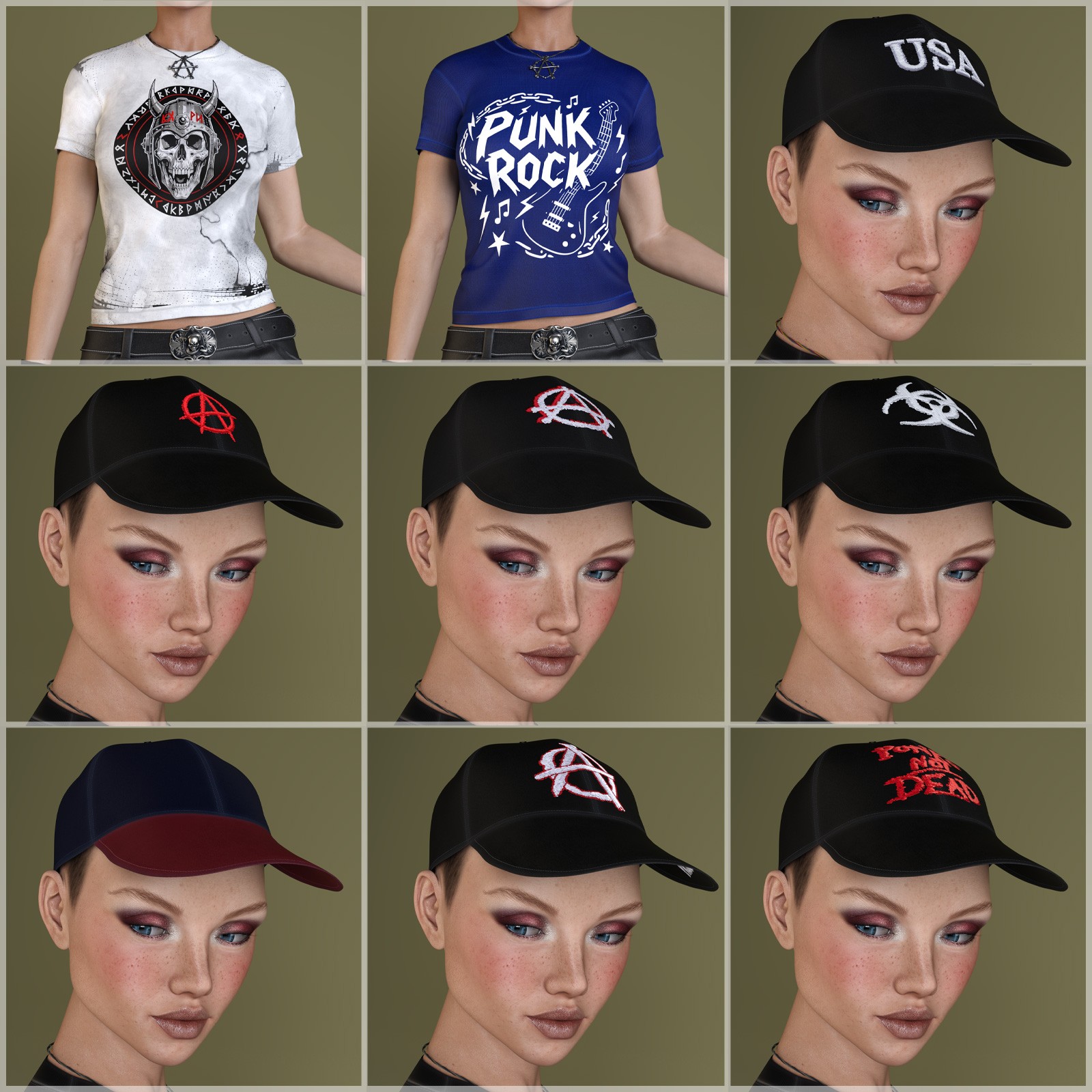 STZ dForce Rock Star Clothes for G8 Female by N/A
