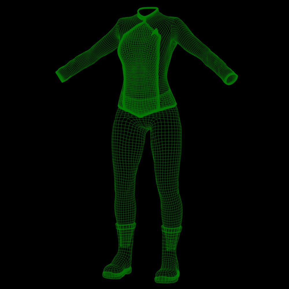 SFU LD 2380 Outfit for La Femme 2 for Poser by N/A