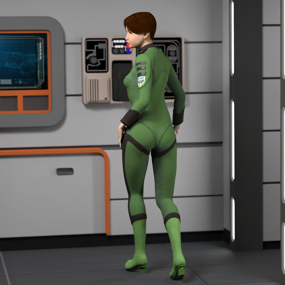 UNCN Female Officer for La Femme 2 for Poser by N/A