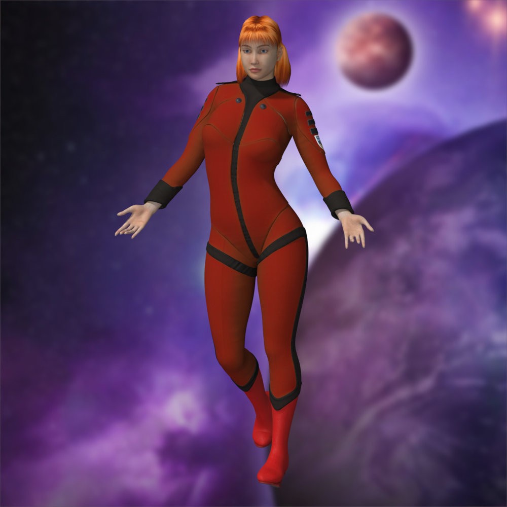 UNCN Female Officer for La Femme 2 for Poser by N/A