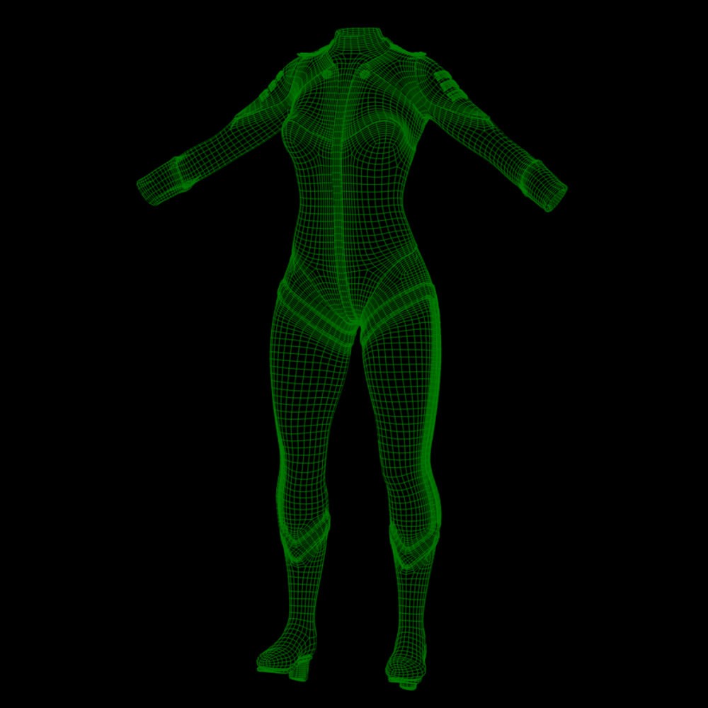 UNCN Female Officer for La Femme 2 for Poser by N/A