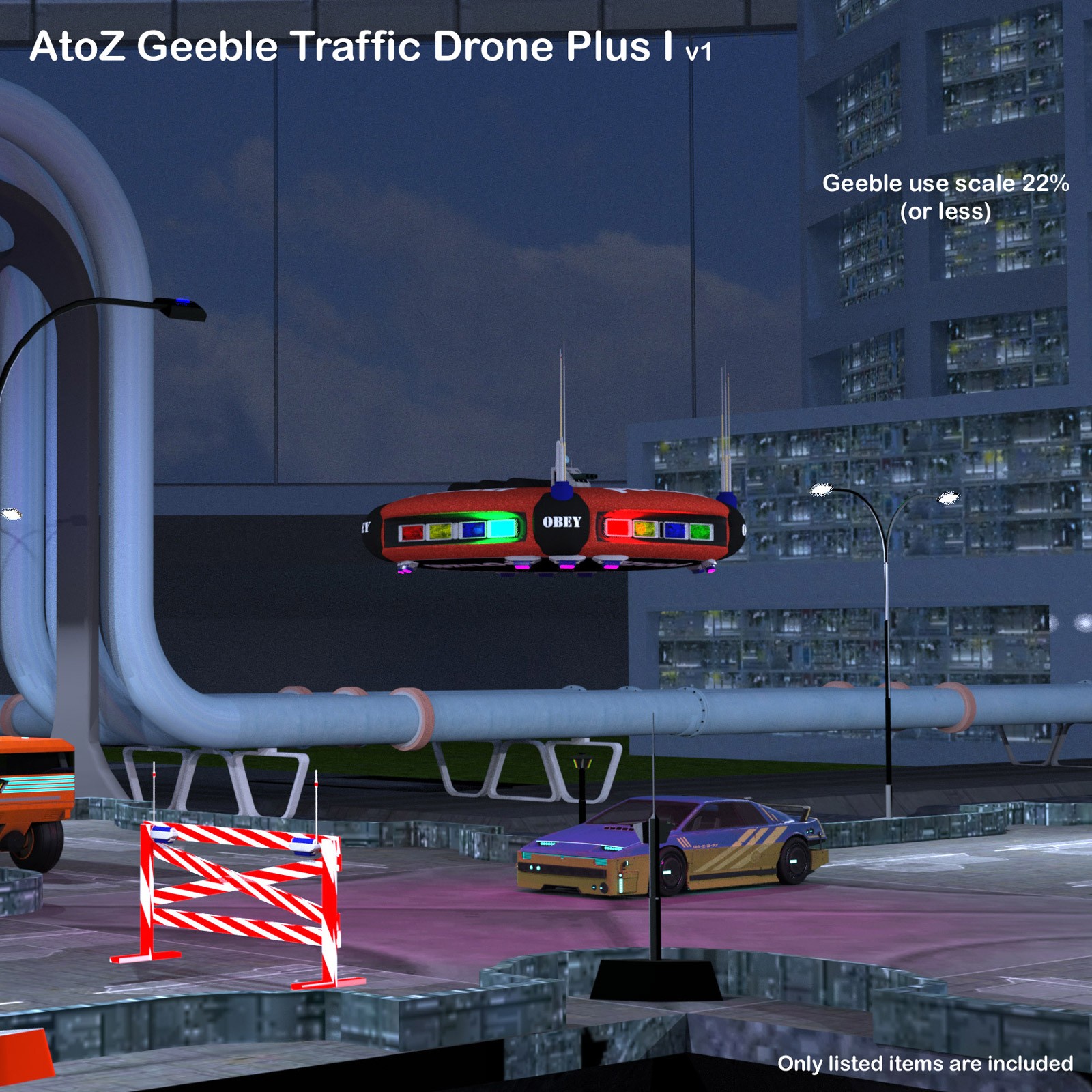 AtoZ Geeble Traffic Drone Plus I v1 by N/A