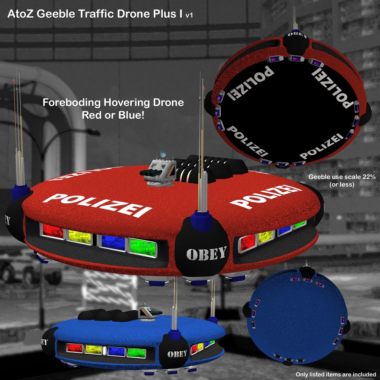 AtoZ Geeble Traffic Drone Plus I v1 by N/A