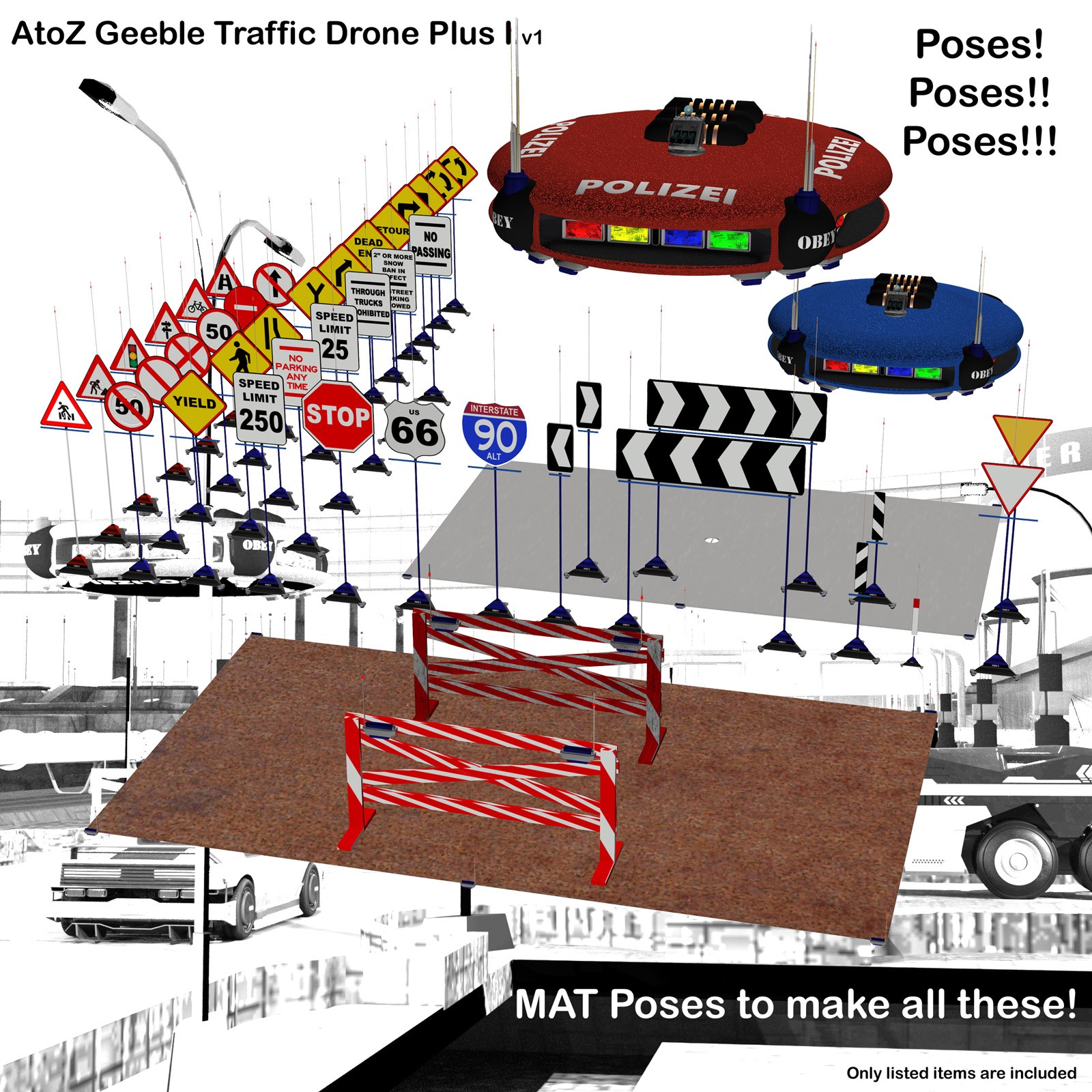 AtoZ Geeble Traffic Drone Plus I v1 by N/A