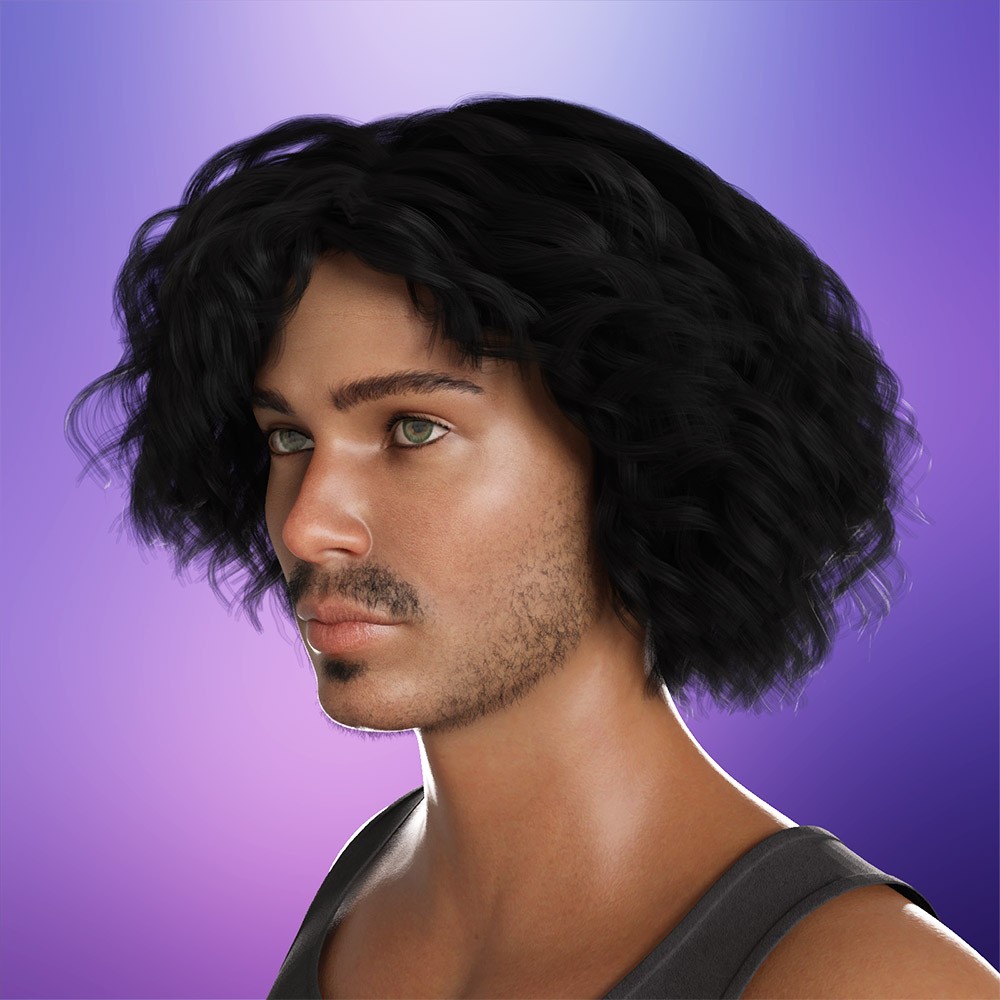 Prae-Tobin Hair For G8/G9 Daz by N/A