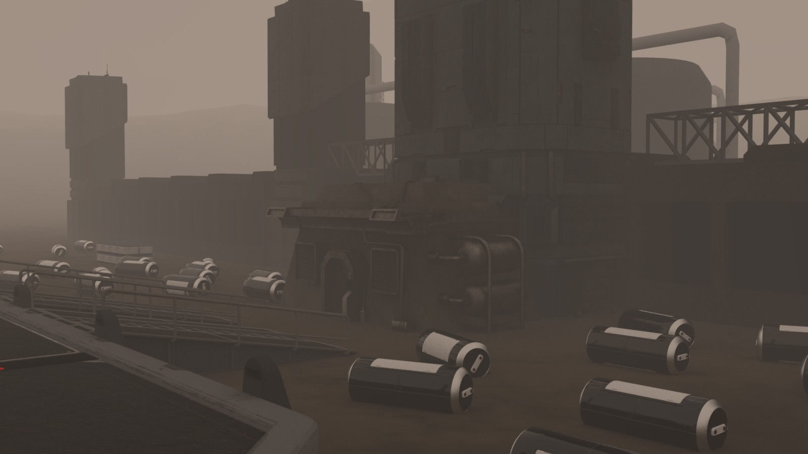 Scifi Mining Station by N/A