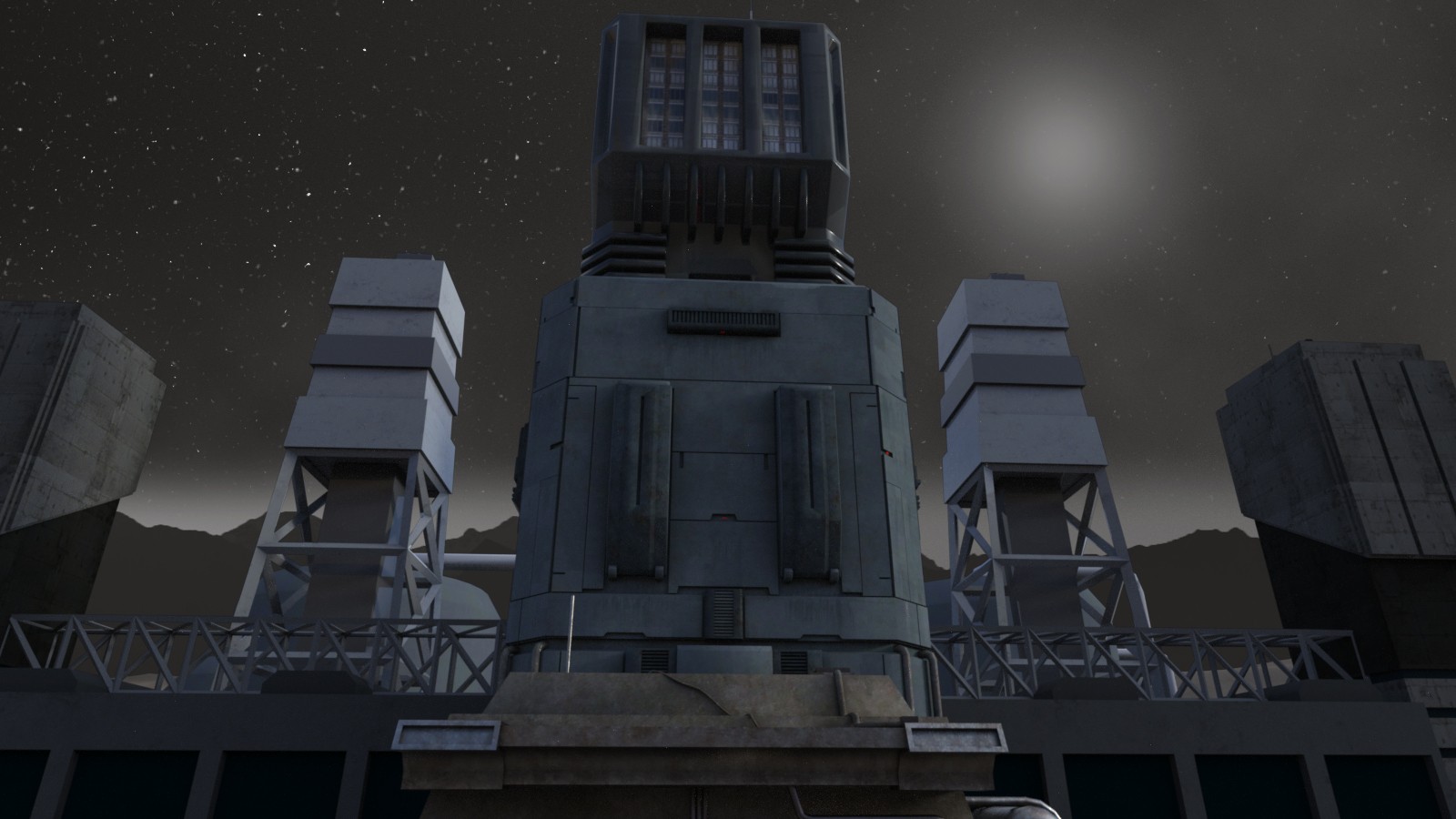 Scifi Mining Station by N/A