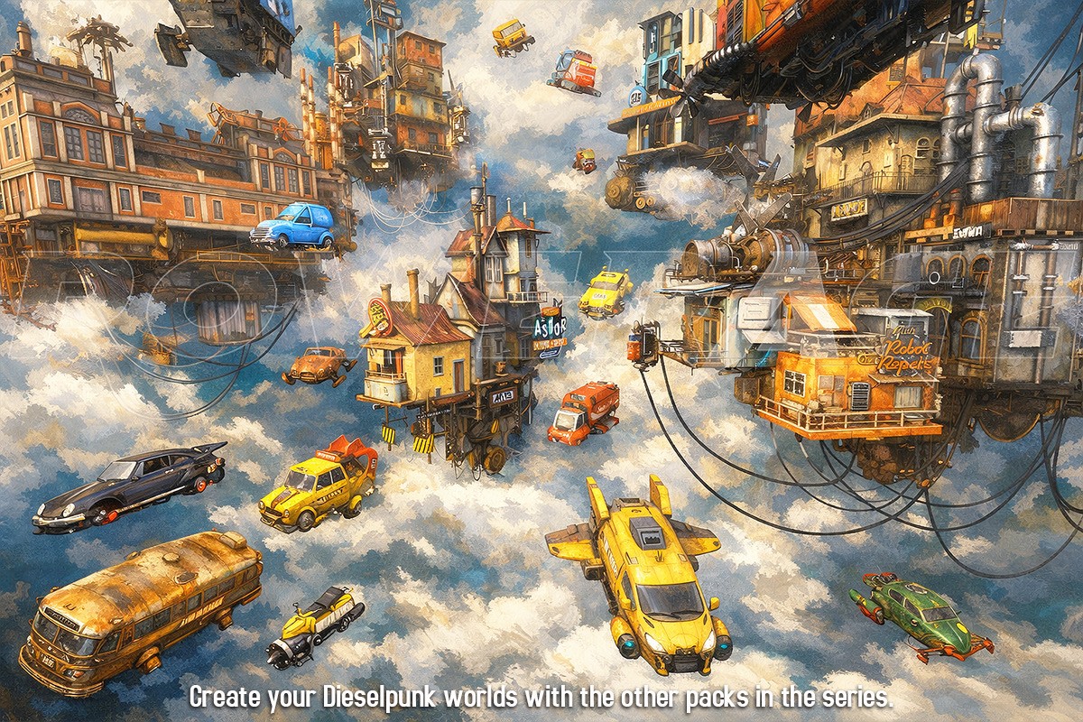 DieselPunk World - Set 5 for Daz Studio by N/A