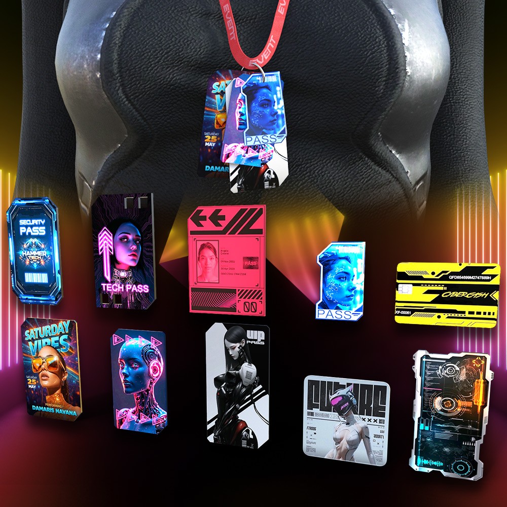 Animated Cyberpunk Cards for Daz Studio by N/A