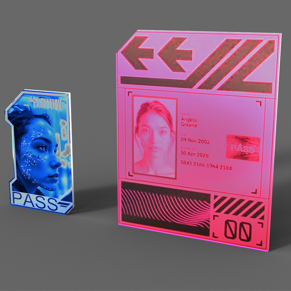 Animated Cyberpunk Cards for Daz Studio by N/A