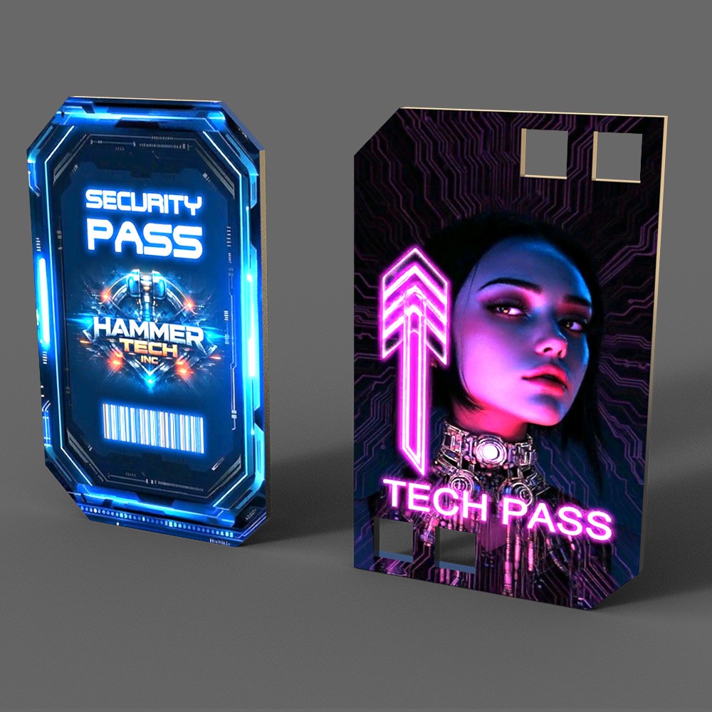 Animated Cyberpunk Cards for Daz Studio by N/A