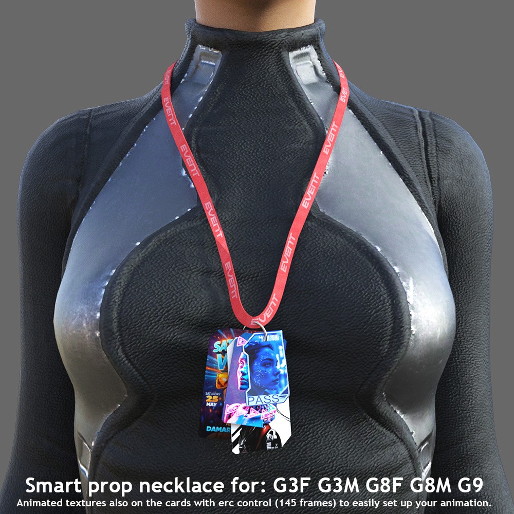Animated Cyberpunk Cards for Daz Studio by N/A