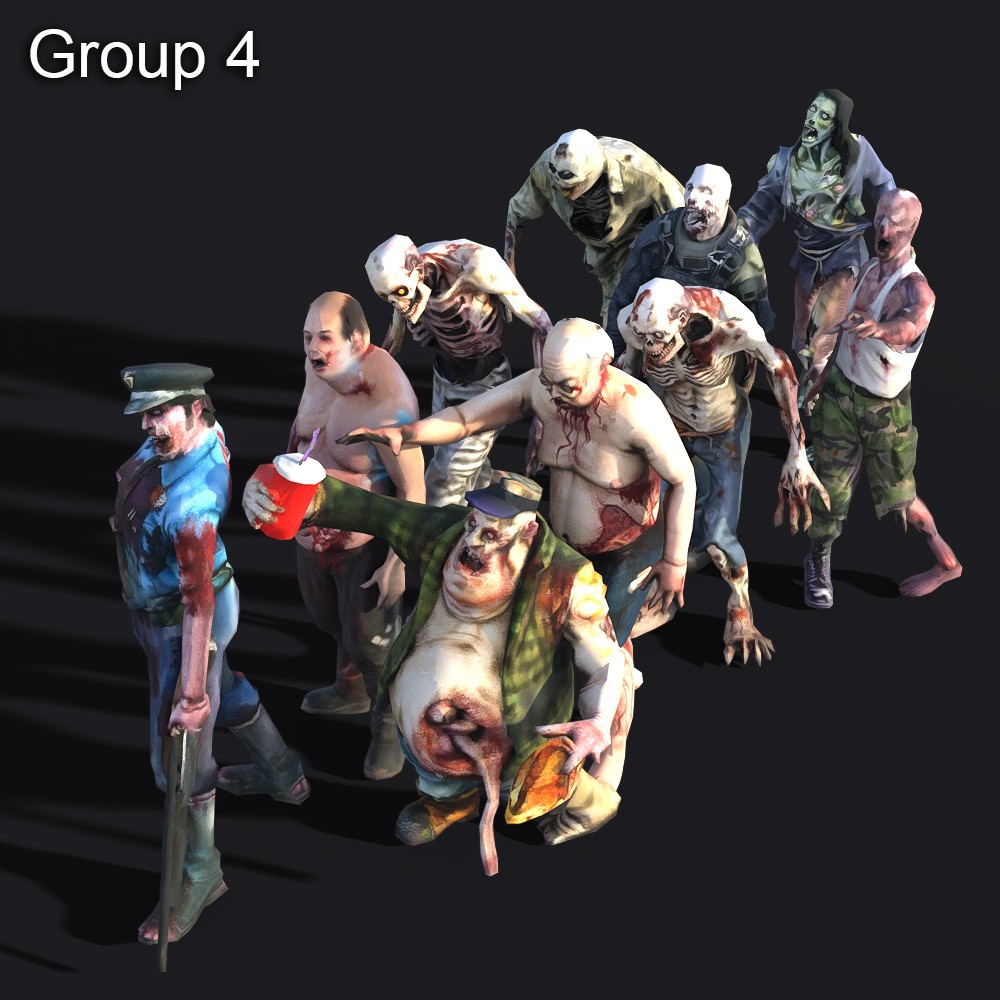 LOWREZ Zombies for Daz Studio by N/A