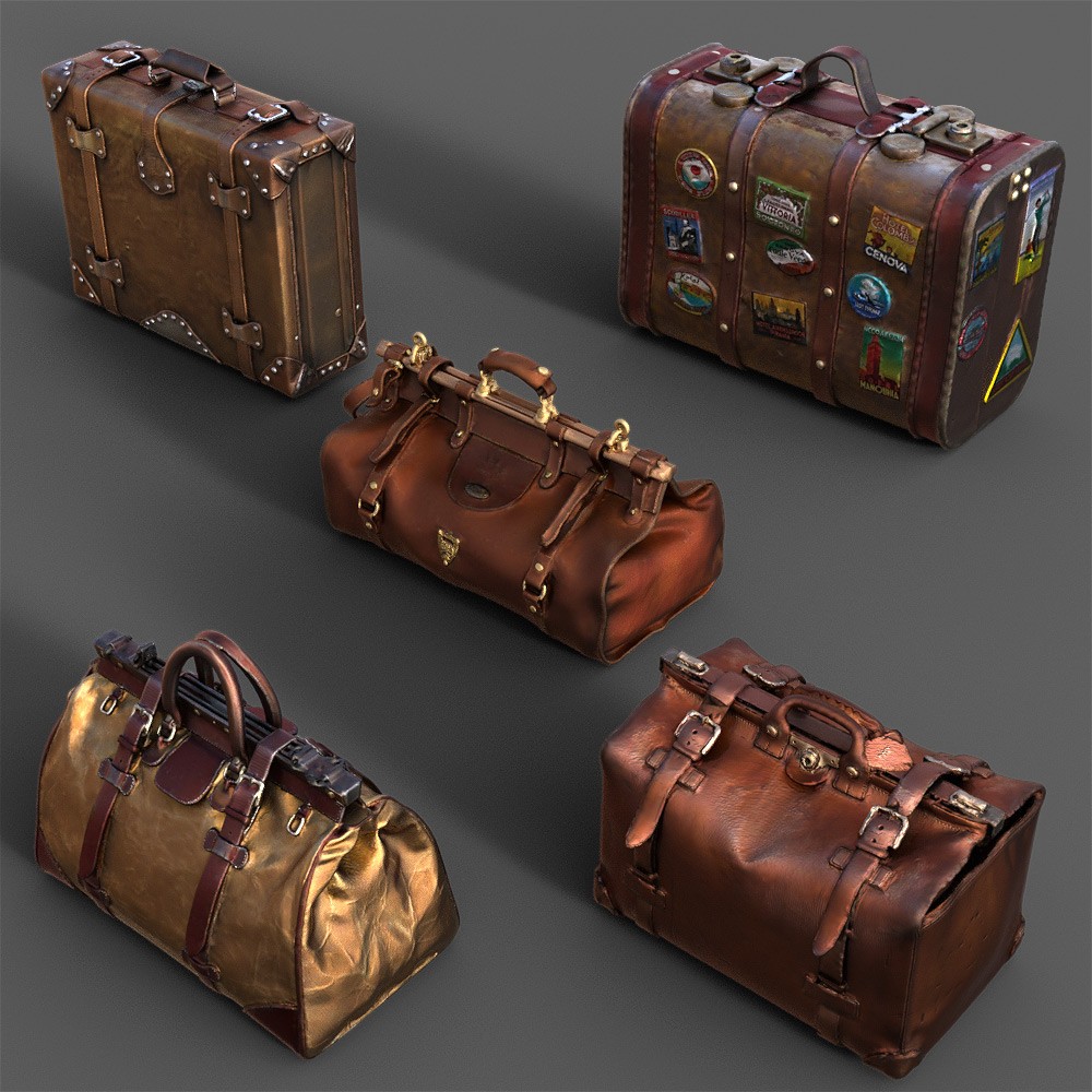 Luggage Collection for Daz Studio by N/A
