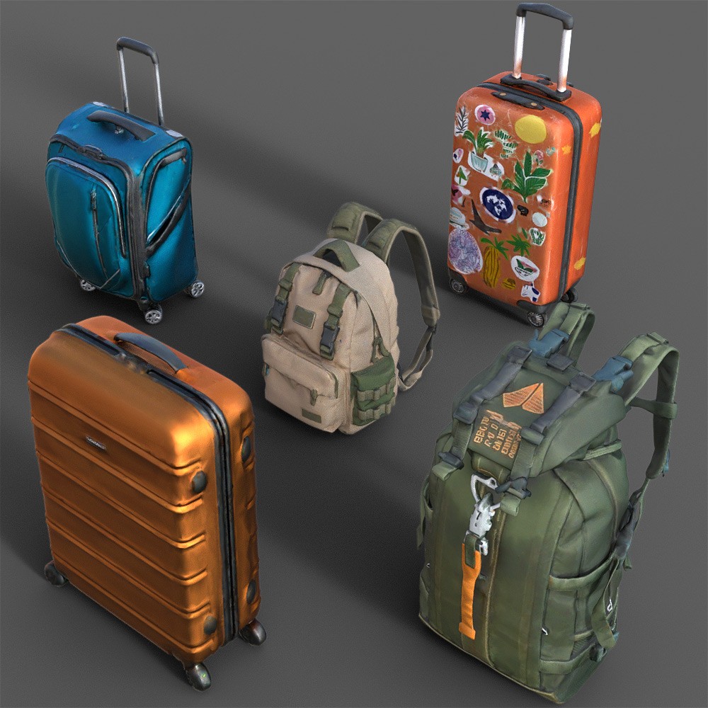 Luggage Collection for Daz Studio by N/A