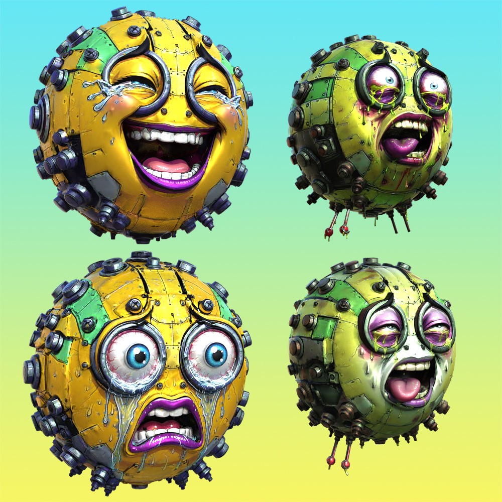 Creepy Smileys for Daz Studio by N/A
