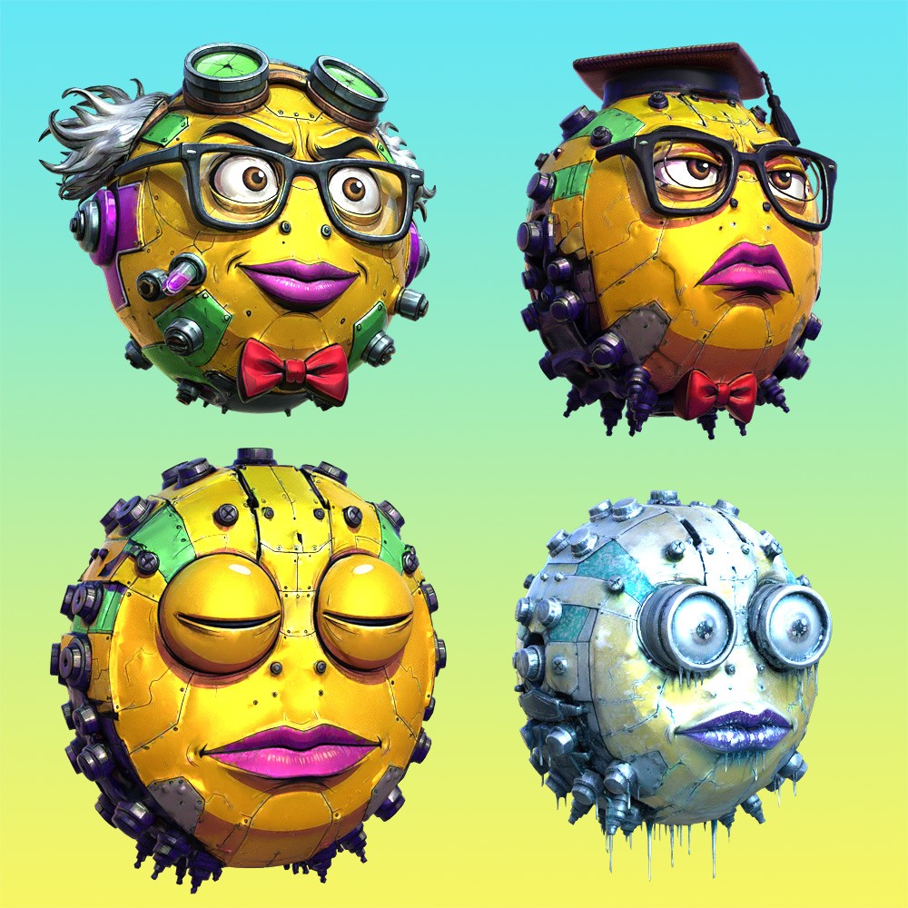 Creepy Smileys for Daz Studio by N/A