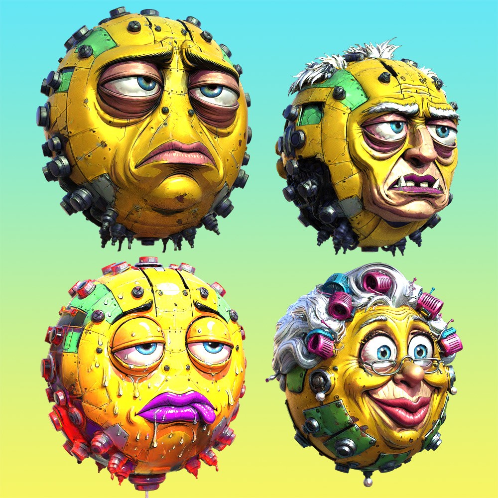 Creepy Smileys for Daz Studio by N/A