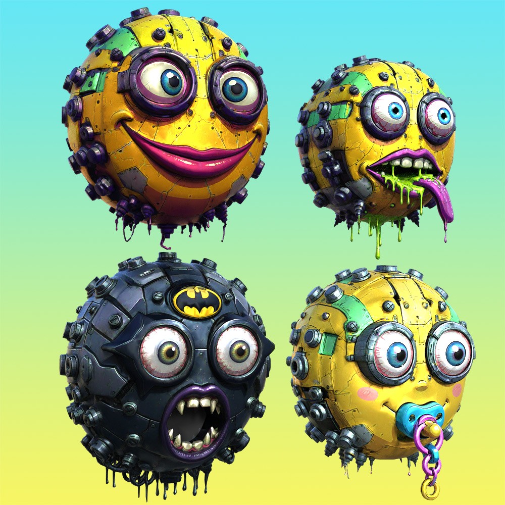 Creepy Smileys for Daz Studio by N/A