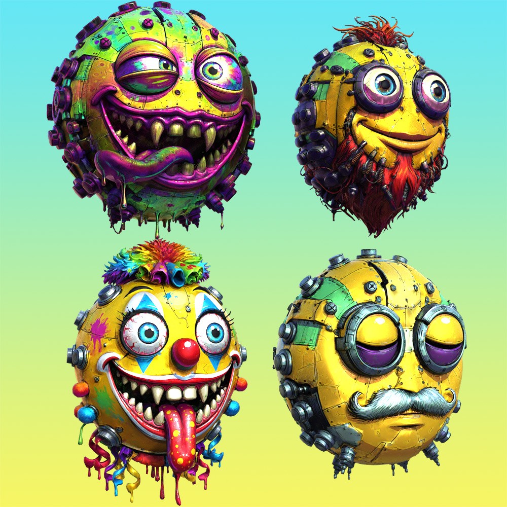 Creepy Smileys for Daz Studio by N/A