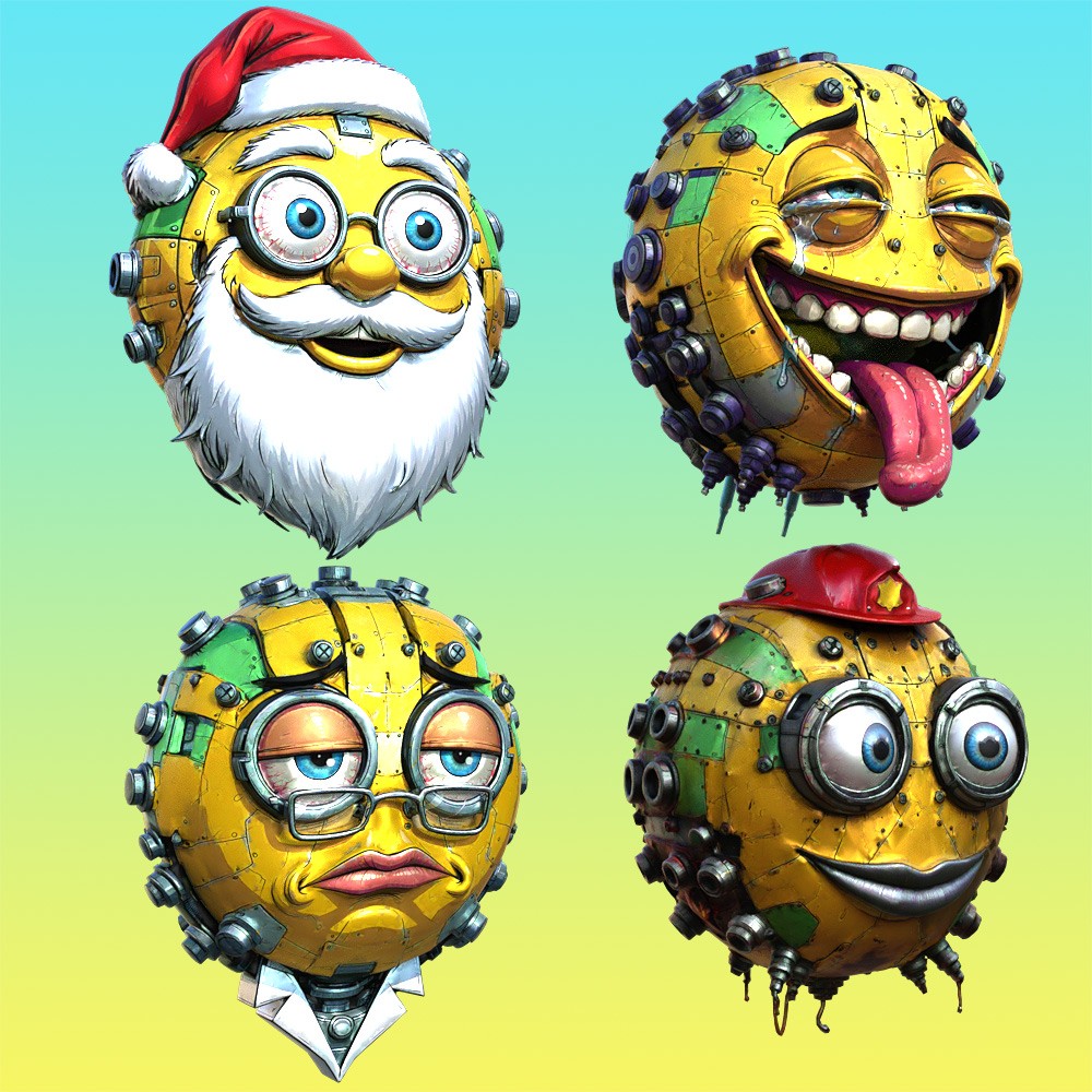Creepy Smileys for Daz Studio by N/A