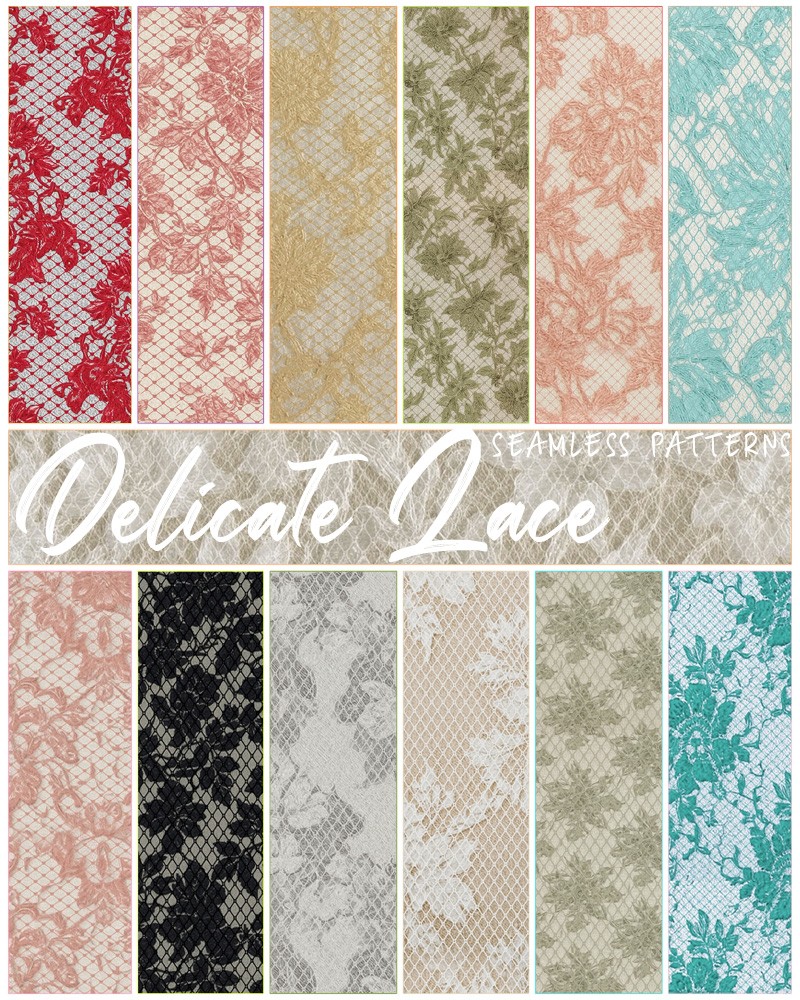 ALXN 2D Delicate Lace Seamless patterns by N/A