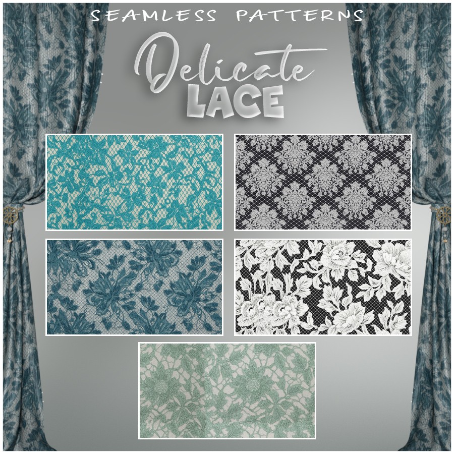 ALXN 2D Delicate Lace Seamless patterns by N/A