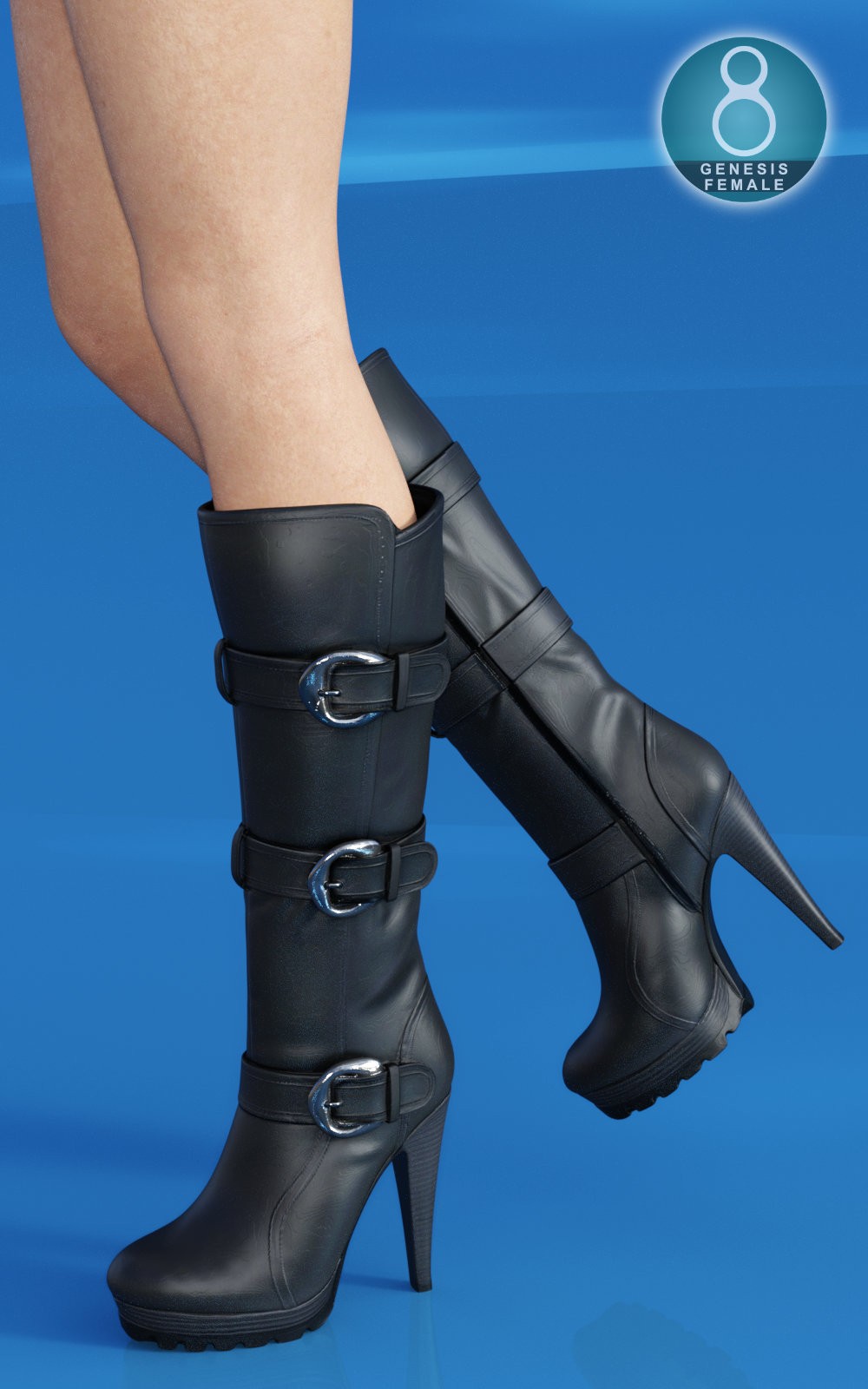 Strapped Boots for G8F by N/A