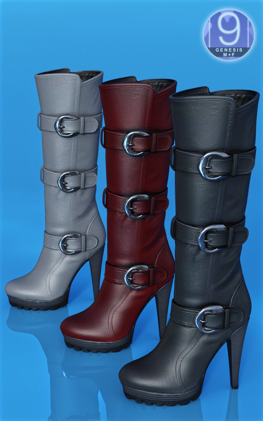 Strapped Boots for G9 by N/A