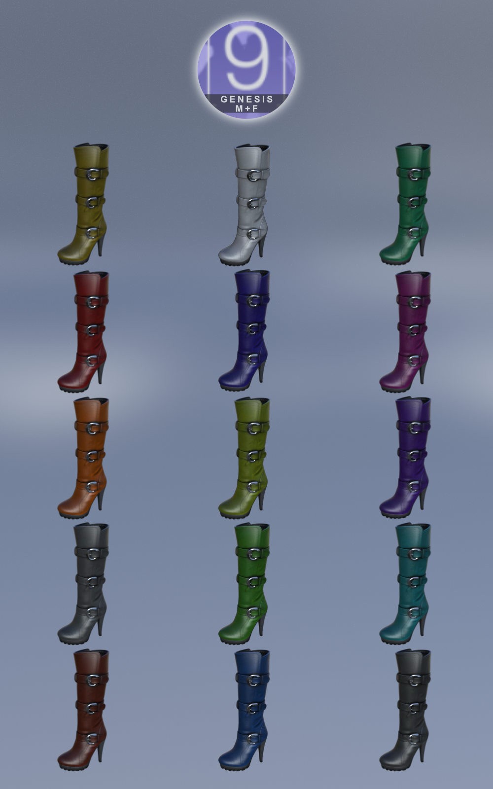 Strapped Boots for G9 by N/A