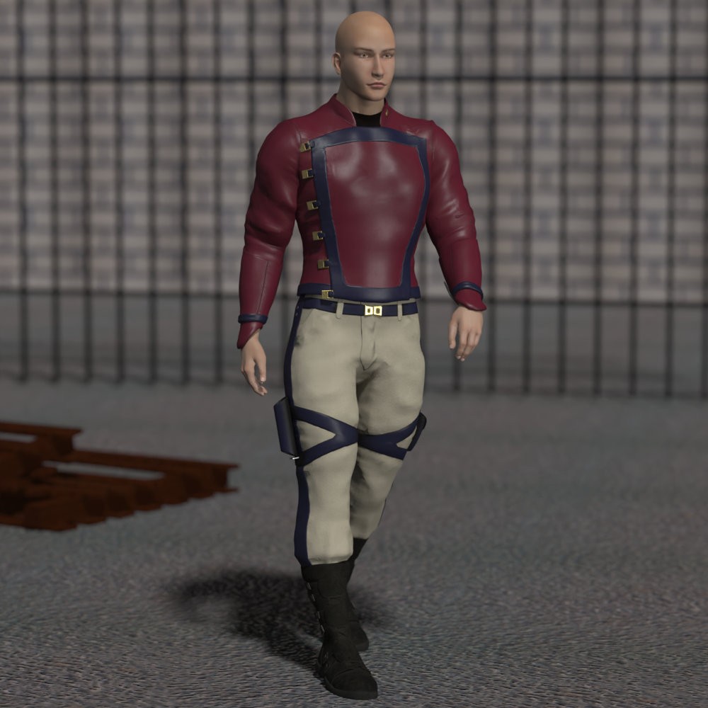 SC High Guard Uniform for L`Homme 2 for Poser by N/A