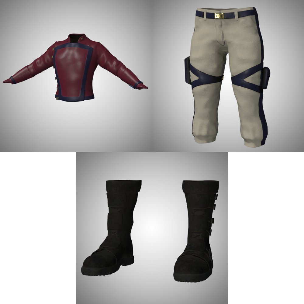SC High Guard Uniform for L`Homme 2 for Poser by N/A