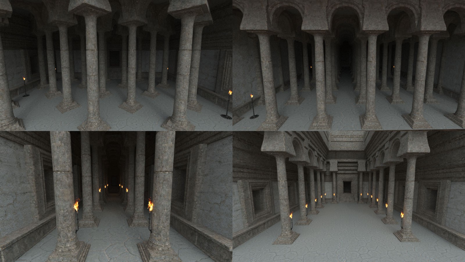 3D Scenery: Temple Arcade by N/A