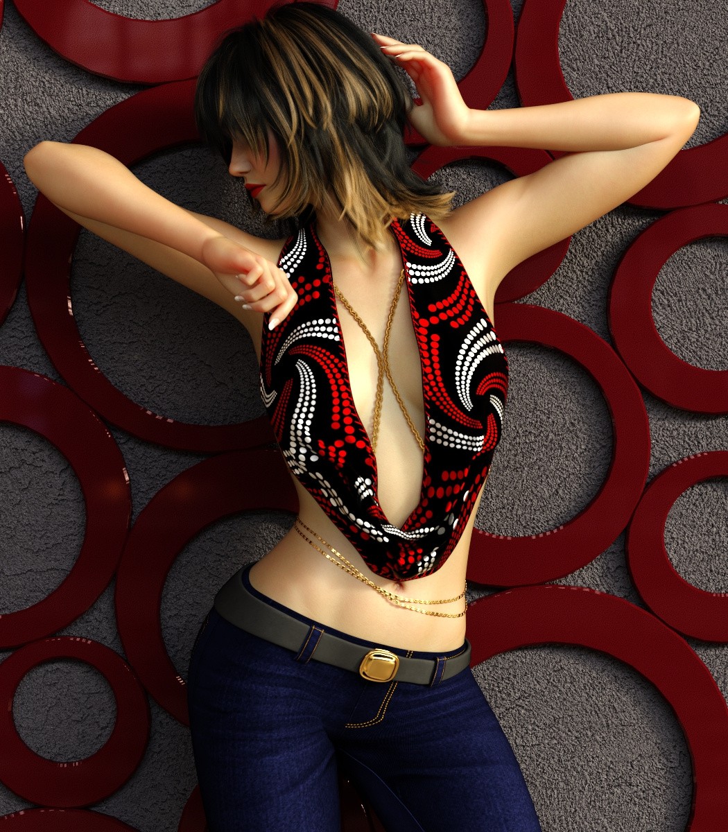 7th Ave: dForce Fashion Pop Top for Genesis 8,8.1 Female by N/A