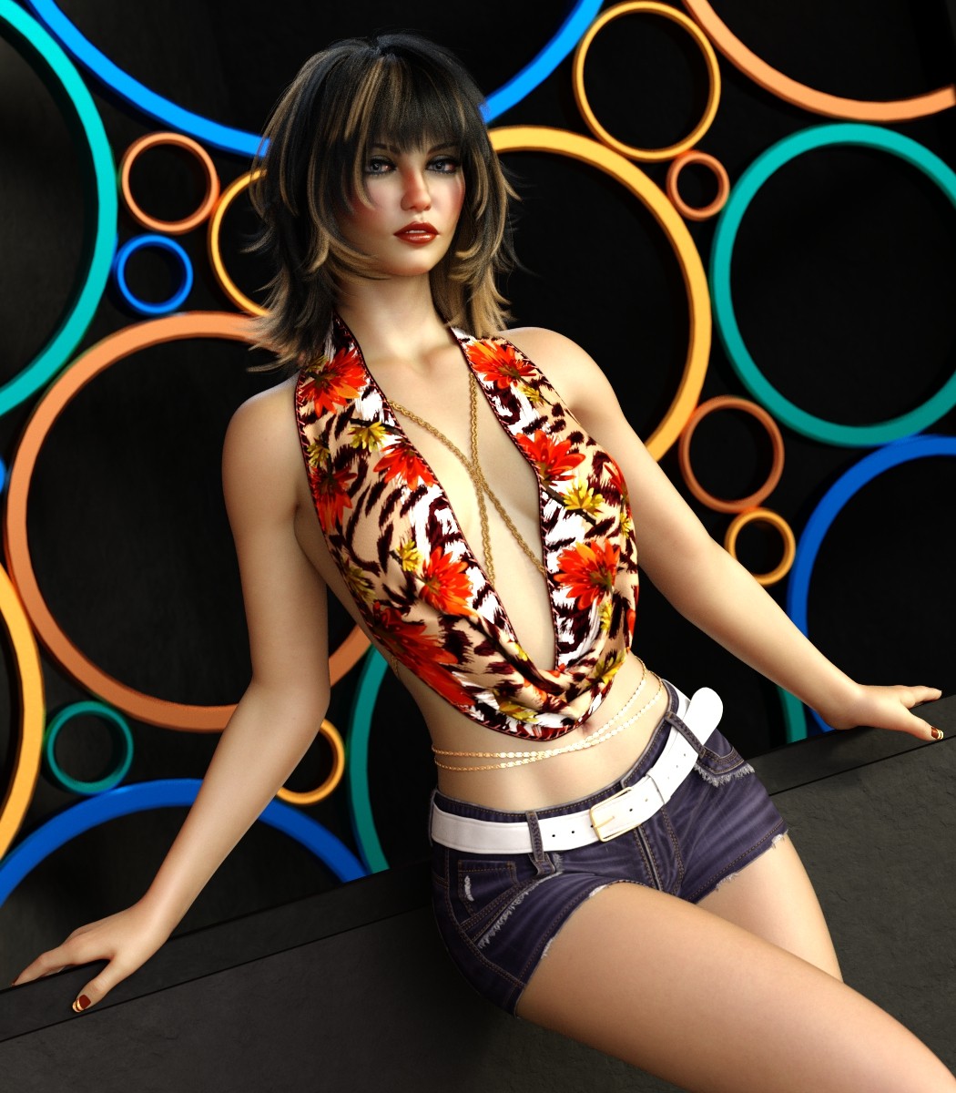 7th Ave: dForce Fashion Pop Top for Genesis 8,8.1 Female by N/A