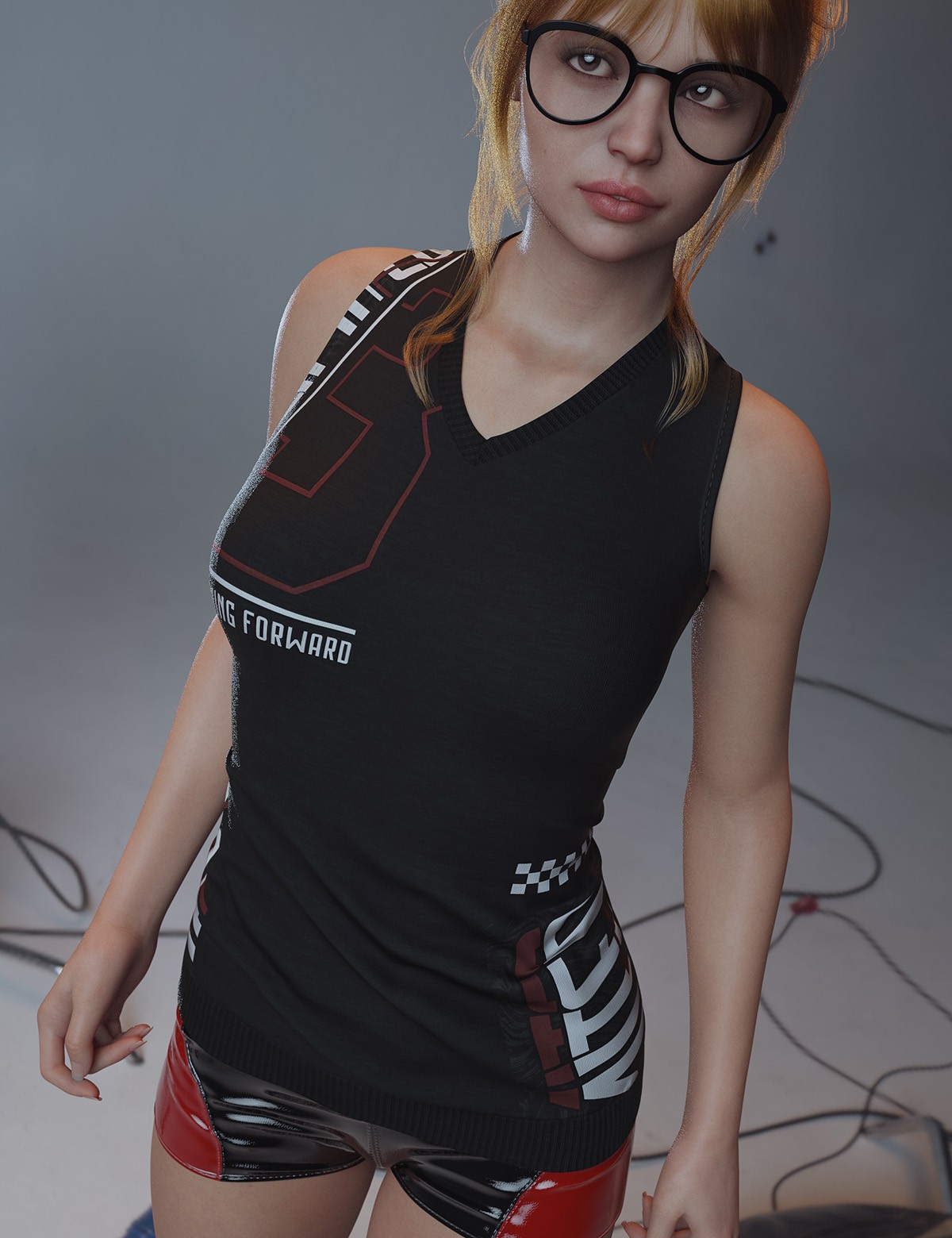 dForce Casual Long Tanktop Genesis8-8.1Female by N/A