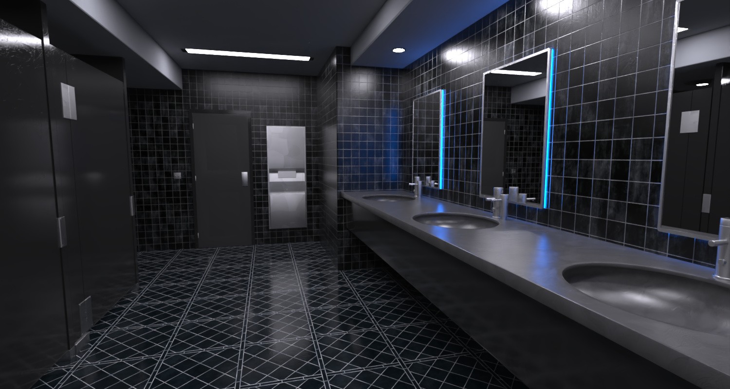 Corporate Restroom for DS Iray by N/A