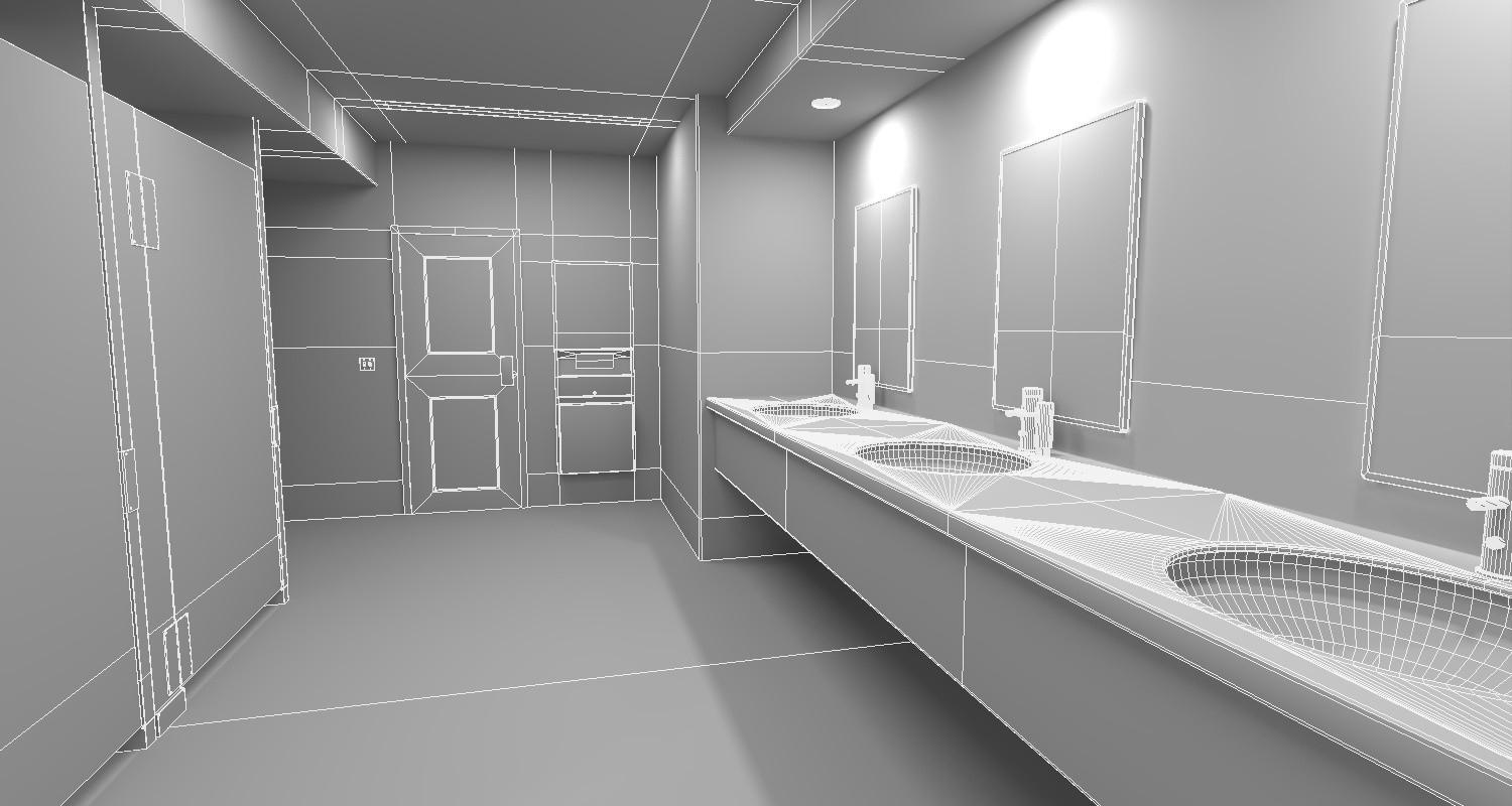 Corporate Restroom for DS Iray by N/A