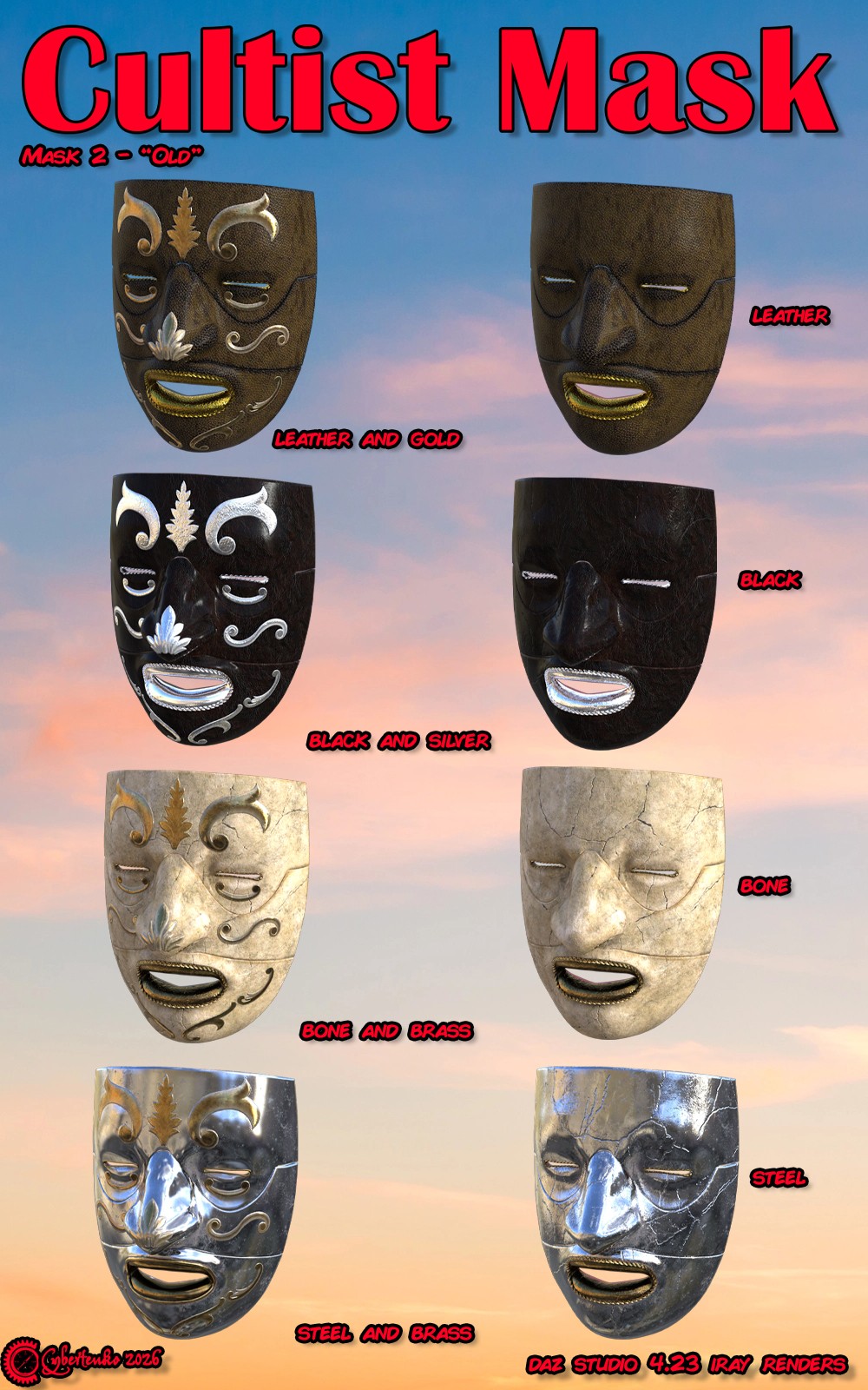 Cultist Mask for Daz by N/A