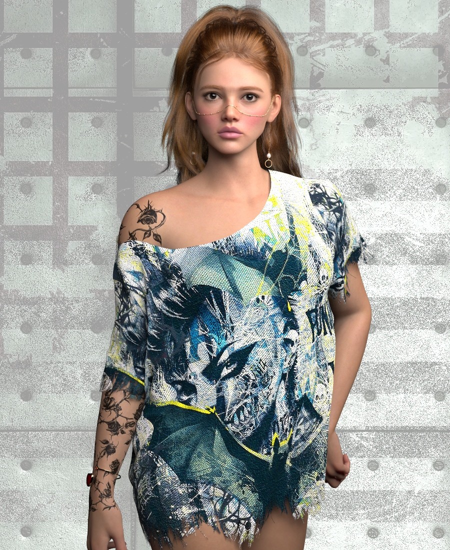 ST13 Grunge ADD ON Lounge TEE and Panty G8F G) by N/A