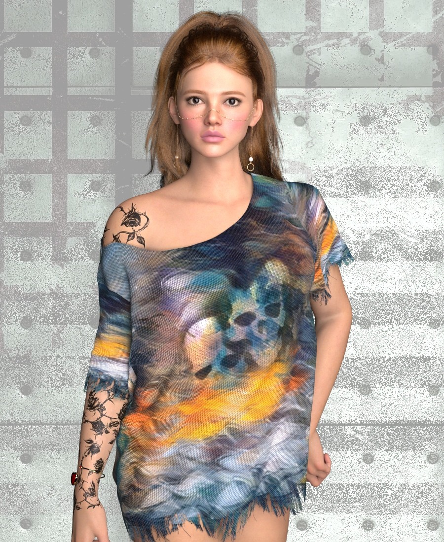 ST13 Grunge ADD ON Lounge TEE and Panty G8F G) by N/A