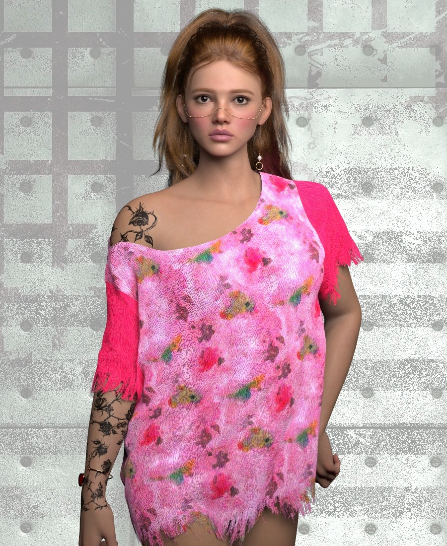 ST13 Grunge ADD ON Lounge TEE and Panty G8F G) by N/A